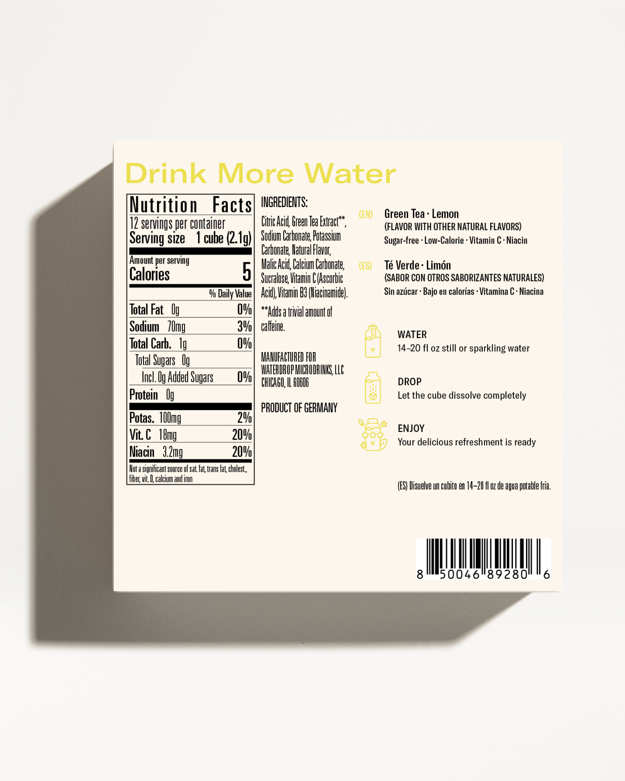 Microdrink ICED TEA LEMON: Order now | waterdrop®